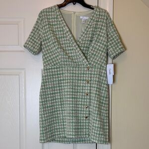 NWT London Times Malia Green Dress size 8P